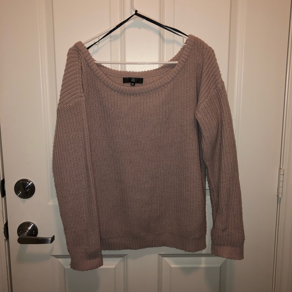Off the shoulder sweater